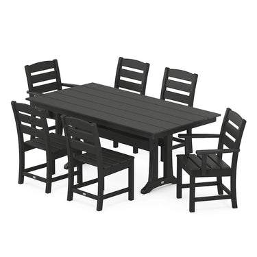 POLYWOOD Lakeside 7-Piece Dining Set - Black